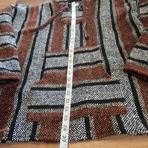 Striped Baja Hoodie with Front Pocket - Picture 3 of 4